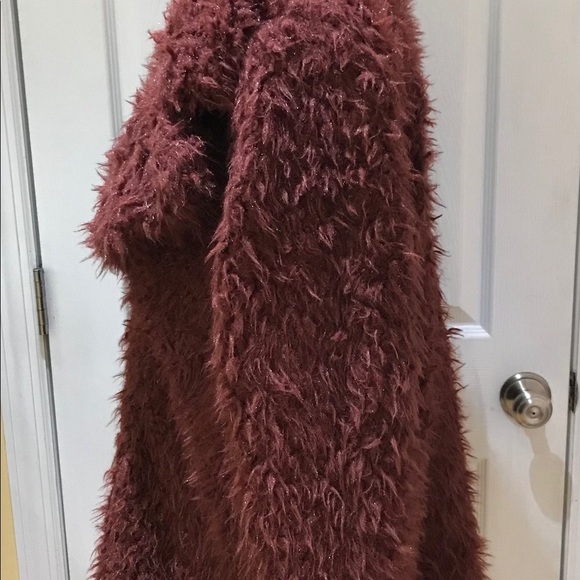 NWT Vero Moda Faux Fur Jacket size 14 - Picture 3 of 9